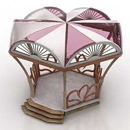 Цирковая беседка - библиотечный элемент ArchoCAD. 3D модель