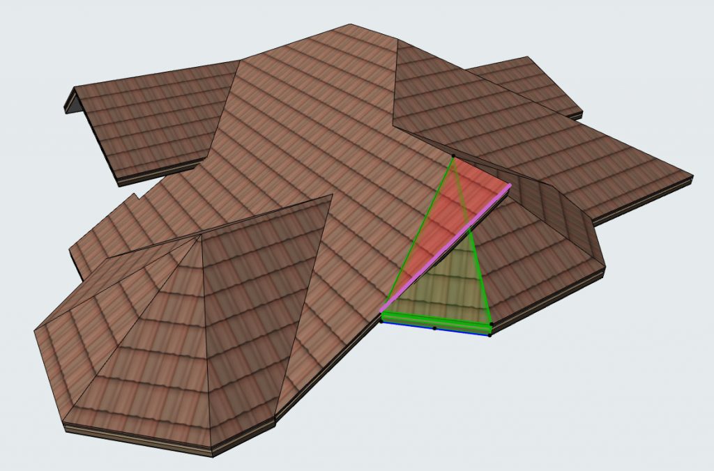 Отсечение элементов крыши в ArchiCAD