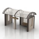 3D Модель автобусной остановки