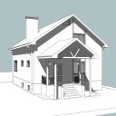 Проект жилого дома с мансардой