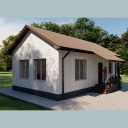Проект небольшого одноэтажного жилого дома для ArchiCAD